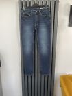 Neuf avec étiquettes collection M&S skinny fit jeans bleu taille 32" 31" reg jambe vintage lavage