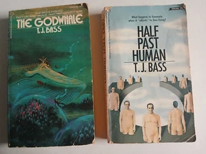 Half Past Human 1971 & The Godwhale 1974 by T. J. Bass--PB acceptable - Imagen 1 de 11