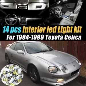 Kit de bombillas LED interiores de automóvil súper blancas de 14 piezas para Toyota Celica 1994-1999 - Imagen 1 de 12