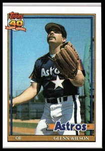 1991 Topps #476 Glenn Wilson Houston Astros - Picture 1 of 2