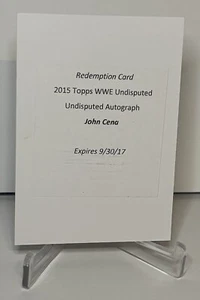 2015 WWE TOPPS INDISCUTIBLE JOHN CENA AUTÓGRAFO CANJE AUTOMÁTICO CADUCADO/USADO ¡RARO! - Imagen 1 de 2