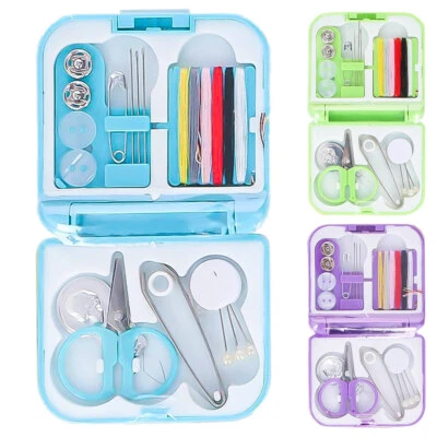 16 tlg Nähzubehör Nähset Nähkasten Nähkästchen Mini Nähgarn Nähzeug Reisenähset - Bild 1 von 4