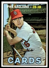 1967 Topps Phil Gagliano St. Louis Cardinals #304 Set Break