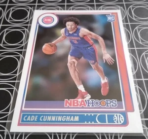 CADE CUNNINGHAM DETROIT PISTONS 2021-22 PANINI NBA HOOPS ROOKIE RC CARD # 201 - Picture 1 of 1