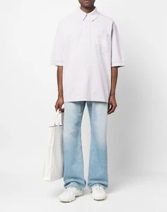 ACNE STUDIOS BUBBLE LOGO OVERSIZE POLO SHIRT HERREN POLO BL0326CSS104 - Picture 1 of 5