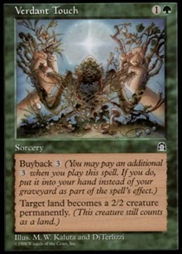 Verdant Touch ~ Lightly Played Stronghold MTG Magic UltimateMTG Green Card - Image 1 of 1