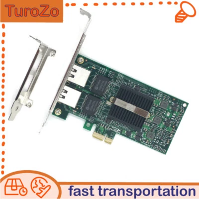 Dual Port Intel  PCI-EX1 82575EB E1G42ET/EF/E1G44ET Gigabit Server Adapter - Image 1 of 4