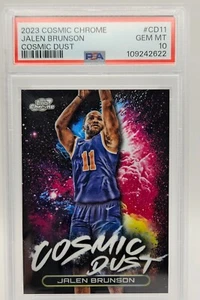 POP 1 2023-24 Topps Chrome Cosmic Dust Jalen Brunson #CD-11 PSA 10 Case Hit SSP - Picture 1 of 4