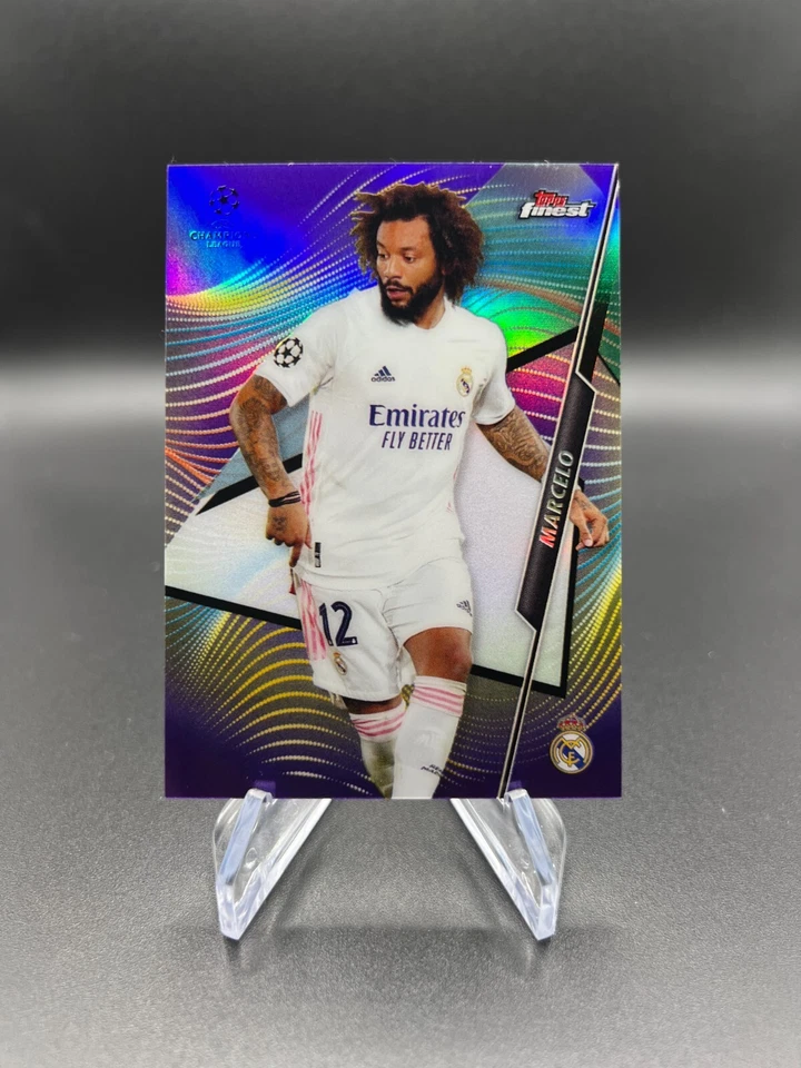 2020-21 Topps Finest UCL Marcelo Purple Refractor - #96  SP 222/250 - Image 1 of 2