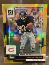 2022 Donruss Walter Payton Gold Premium Press Proof #84 Bears