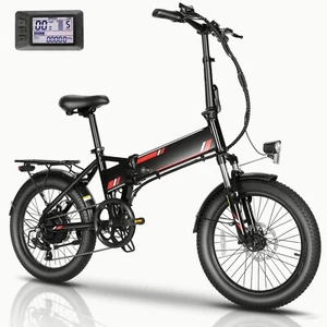 Electric Bike 500W 20'' Folding E-bike Adult City Bike Electric Commuter Bicycle - Picture 1 of 12