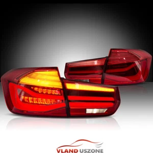 LH+RH LED Tail Lights For 2012-2018 BMW 3Series F30 F35 w/Sequential Turn Signal - Picture 1 of 12