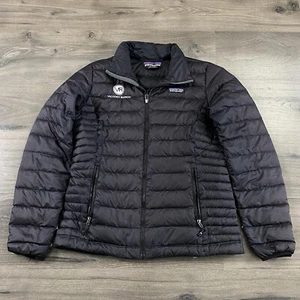 Chaqueta acolchada Patagonia para mujer talla pequeña plumón de ganso suéter negro cremallera completa JUSTA - Imagen 1 de 19