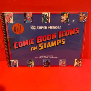 DC Superheroes Comic Book Icons on Stamps Limited Edition *Sealed* - Bild 1 von 2