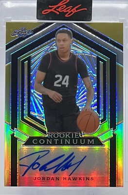 💥JORDAN HAWKINS AUTO 2023💥LEAF METAL ROOKIE CONTINUUM AUTO💥RC SP LE #5/31🔥 - Image 1 of 3