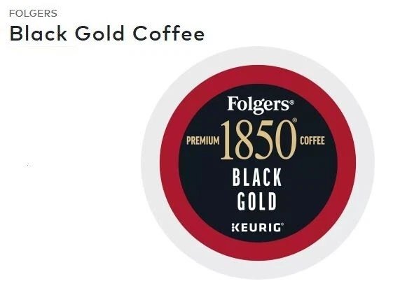 🆕☕ Folgers 1850 Black Gold Keurig Coffee K-cups   - Image 1 of 1