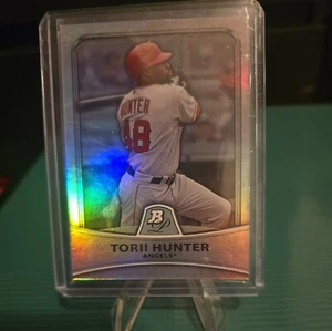 2010 Bowman Platinum - Platinum Foil #49 Torii Hunter /999 - Picture 1 of 2