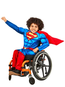 Dc Comics Superman Adaptive Boys Dress Up Halloween Party Costume Outfit Size L - Picture 1 of 4