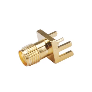 15pcs SMA Jack Female End Launch PCB Mount wide flange .062" Straight Connector - Picture 1 of 3