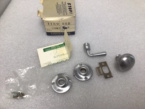 Vintage Dexter Screen Storm Door lock 1159 26D Chrome New Old Stock *NO LATCH* Cover