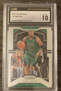 2019 - 20 Panini #29 Paul Pierce Prizm Graded CSG 10 GM Gem Mint Basketball Card - Picture 1 of 4