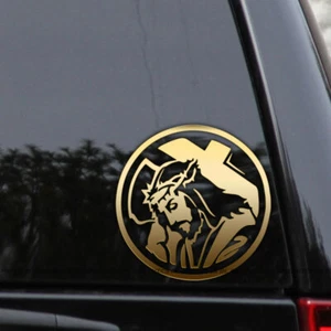 Jesus Vinyl Decal Sticker Christ Christian Religious Catholic Faith Car Window - Picture 1 of 2