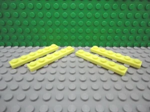 Lego 4 leuchtend hellgelbe 1x6 Grundplatte NEU - Bild 1 von 1