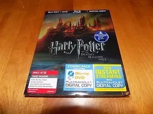 HARRY POTTER AND THE DEATHLY HALLOWS PART 2 Blu Ray DVD Digital Combo SET NEW - Picture 1 of 3