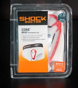 Shock Doctor Boys Medium 24-26 Core Brief With Bioflex Cup Small - Picture 1 of 2
