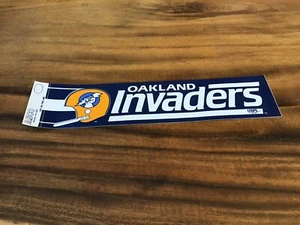 USFL Oakland Invaders Vintage Team Logo Bumper Sticker - Canadian Seller - Imagen 1 de 6