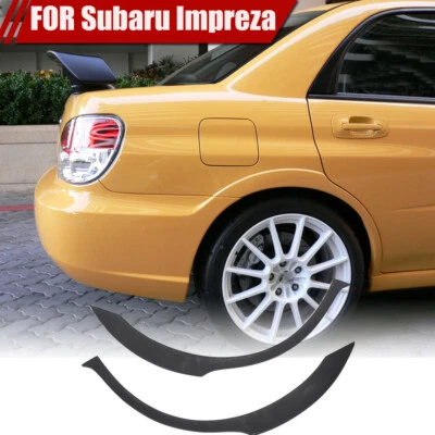 2 PIEZAS PARA Subaru Impreza STI WRX 2002-2009 arco de rueda trasera guardabarros ancho llamaradas labio Foto 1 de 4