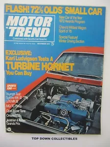Motor Trend Magazin November 1971 Großer Preis von Österreich & Italien - Bild 1 von 3