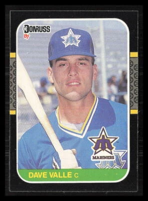 Dave Valle 1987 Donruss #610  Seattle Mariners - Image 1 of 2