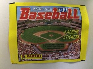 1991 Panini Baseball Stickers Pack Howard Johnson #86 Mets Showing On Back