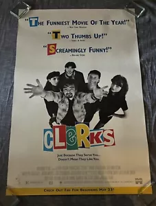 CLERKS Movie Poster Kevin Smith Original Video Store Promo - 40x26" - Bild 1 von 4