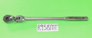 CRAFTSMAN TOOLS VINTAGE 1/2 DRIVE 16-5/8 EXTRA LONG HANDLE FLEX-HEAD RATCHET -V- - Foto 1 di 13