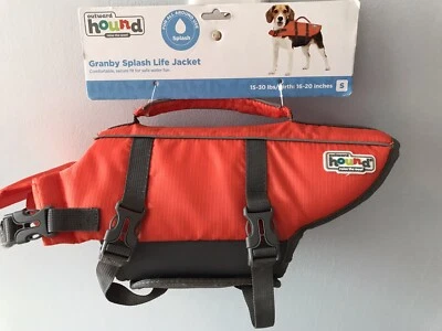 Outward Hound 救生衣 Granby Splash 尺寸 S 15 至 30 磅 Girth 16 至 20 全新 — 第 1/4 张图片