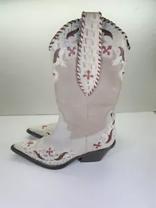 Italian DONALD J PLINER Western Couture Collection Leather Boots size 9.5 Medium - Picture 1 of 6