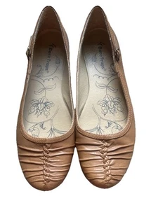 Damenschuhe Leder blanke Fallen braun Größe 8M hellbraun oder hellbraun - Bild 1 von 8