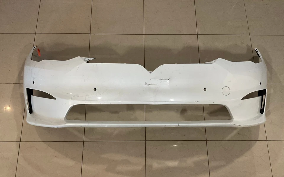 Cubierta de parachoques delantero blanca Tesla Model X 2016-2021 CAPA Foto 1 de 4