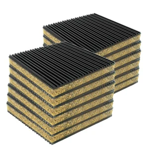 12 Anti Vibration Pad Isolation Dampener 6x6x7/8 Rubber Cork HVAC Air Compressor - Picture 1 of 6
