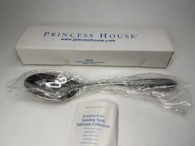 Princess House Barrington 2545 Stainless Steel Serving Spoon 18/10 New In Box - Image 1 of 4
