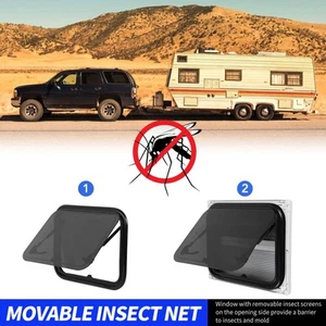 RV Window RV Emergency Window Aluminum Alloy Outer Flat Inner Convex Waterproof - Photo 1 sur 12