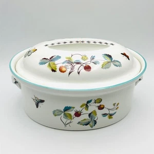 Royal Worcester Strawberry Fair Oval Lidded Tureen Casserole Shape 24 - Picture 1 of 11