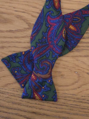 Polo Ralph Lauren Italia Paisley Pajarita Seda Multicolor Foto 1 de 3