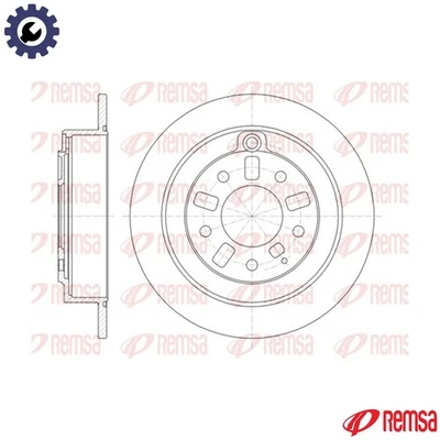2x BRAKE DISC 6923.00 FOR MAZDA XEDOS EUNOS/500/800 MILLENIA KLKF11KF 2.0L 6cyl - Image 1 of 4
