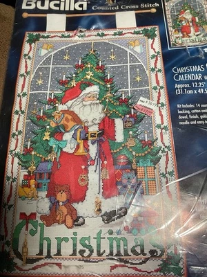 Kit Punto de Cruz Contado BUCILLA - CALENDARIO ADVIENTO NAVIDAD Foto 1 de 4