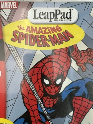 Marvel The Amazing Spider-man Leap Pad Interactive Book And Cartridge 1st Grade - Image 1 of 4