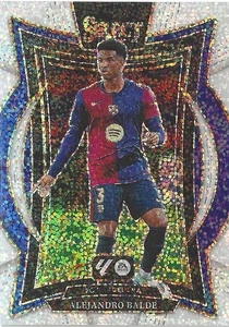 2024-25 Panini Select La Liga #52 Alejandro Balde White Sparkle SSP - Bild 1 von 3