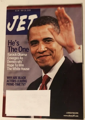 Vintage Jet Magazine BARACK OBAMA  Democrat Presidential Nomination May 26, 2008 - Image 1 of 4